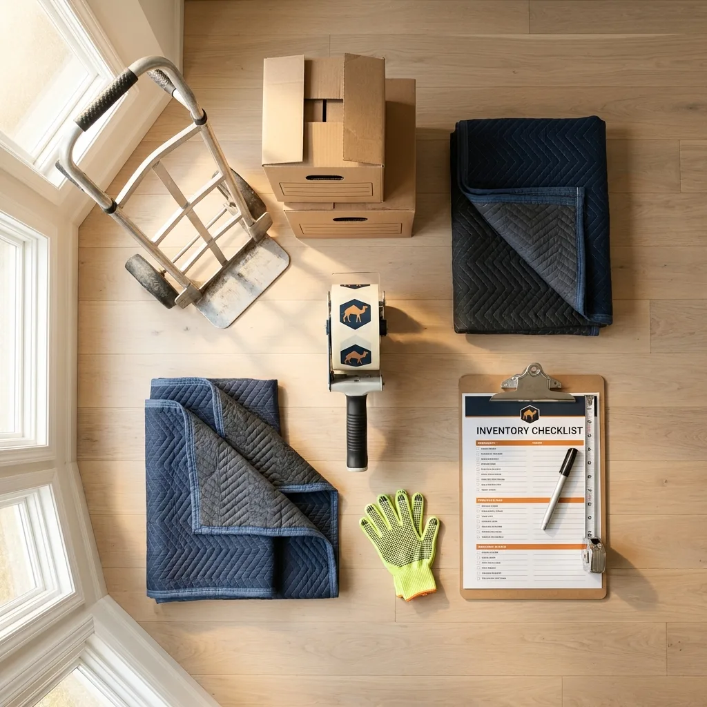Professional moving supplies and packing materials layout for Seeley Lake residential relocations